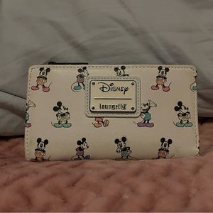 Pastel Mickey loungefly wallet